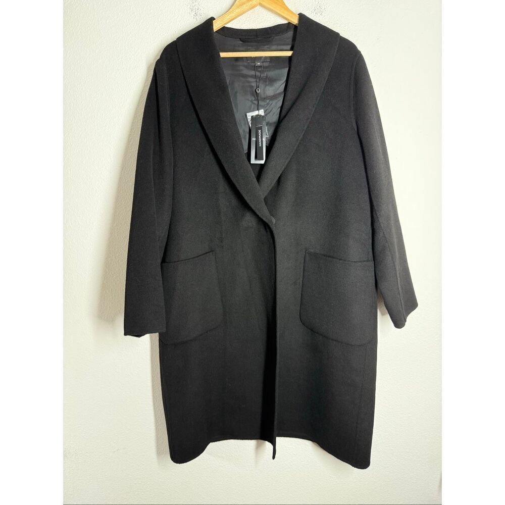 NWT Comma Women’s Wool Blend Black  Coat Sz 14 See Description